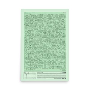 Q-WEB Poster, 4chan Green Edition 24 x 36"