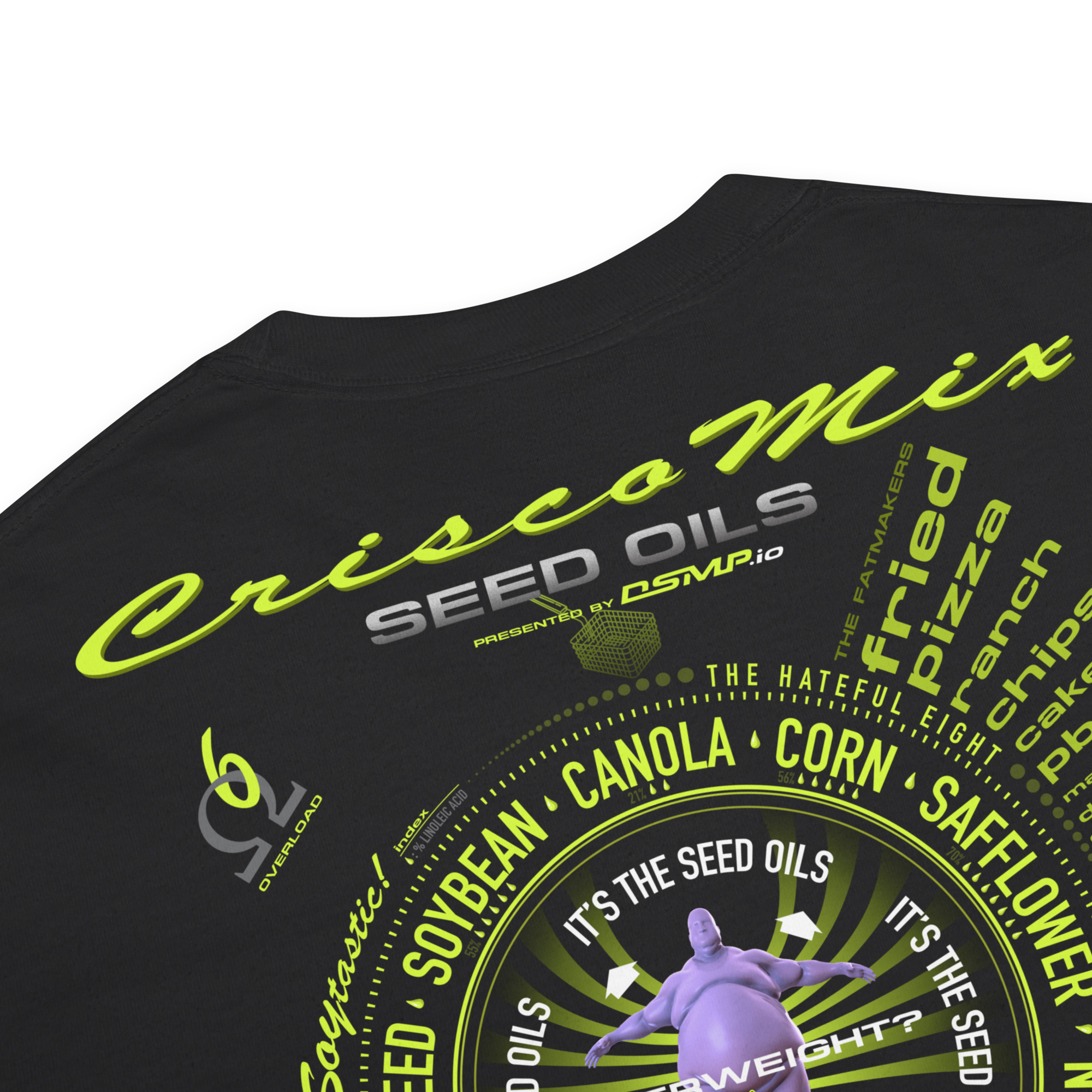 Seed Oils Map, Metal Logo T-Shirt - Image 6