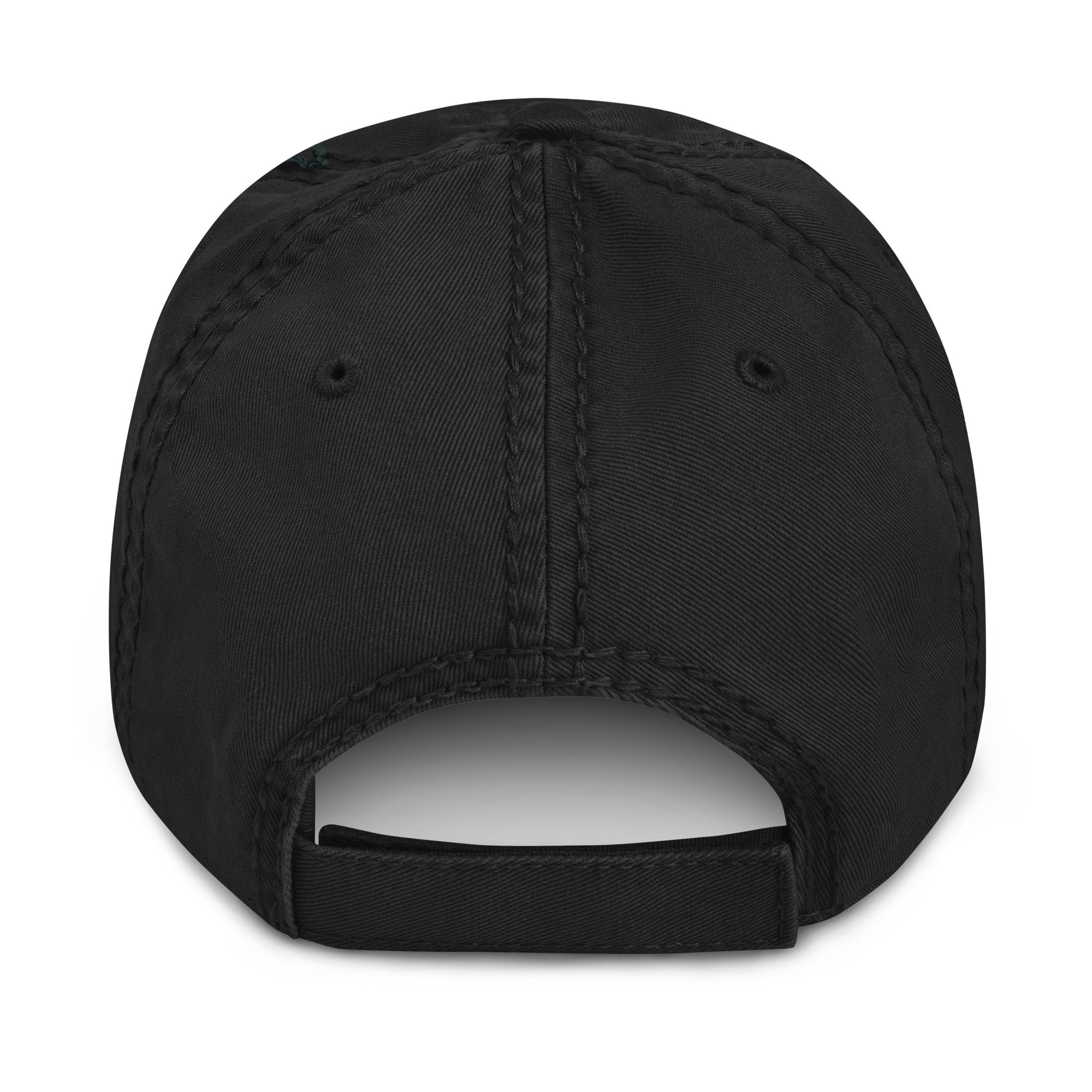 D.S.M.P. Distressed Corporate Logo Hat (White Logo) - Image 3
