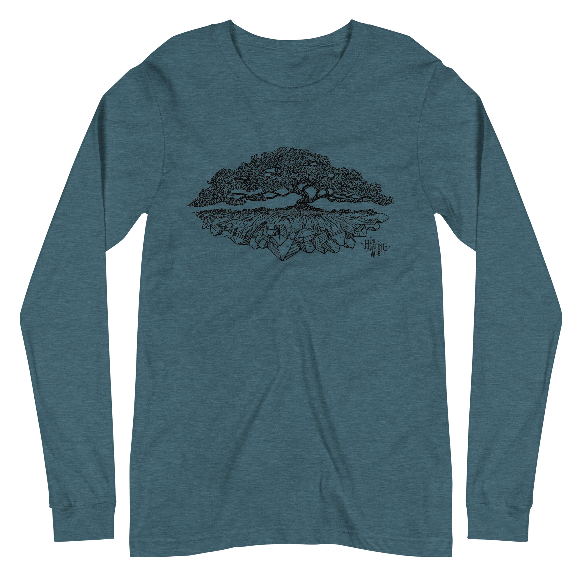 Healing Web Tree Unisex Long Sleeve Tee - Image 3