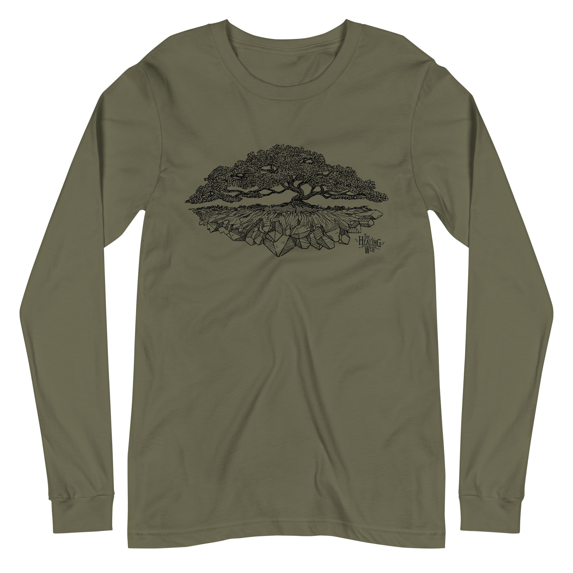 Healing Web Tree Unisex Long Sleeve Tee - Image 5