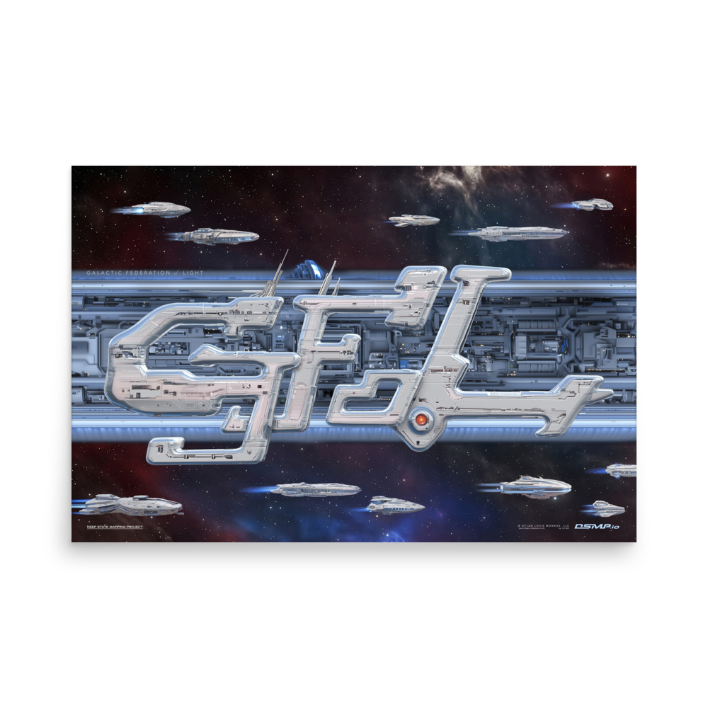 Galactic Federation of Light Logo Poster 24" x 36"