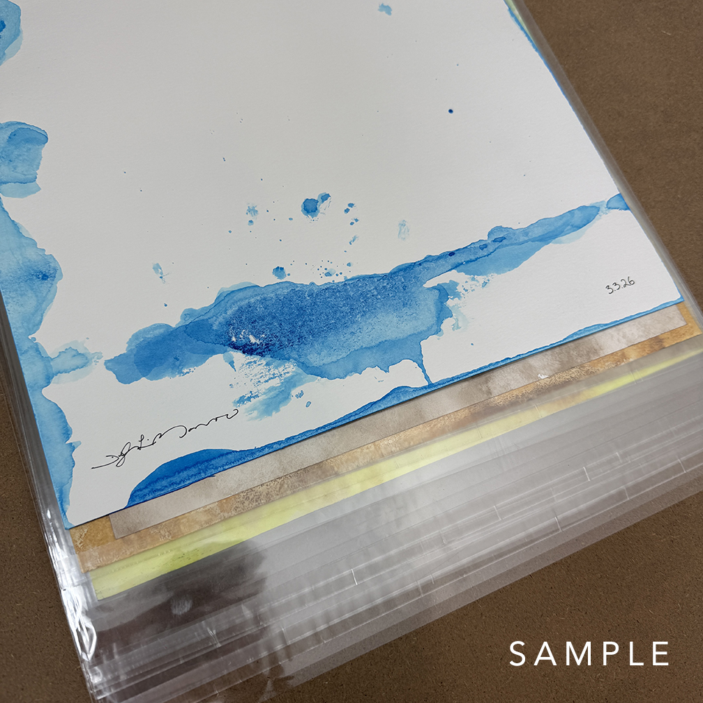 Q-WEB (Deep Blue): Fluid Acrylic Painting, 2026 - Image 10