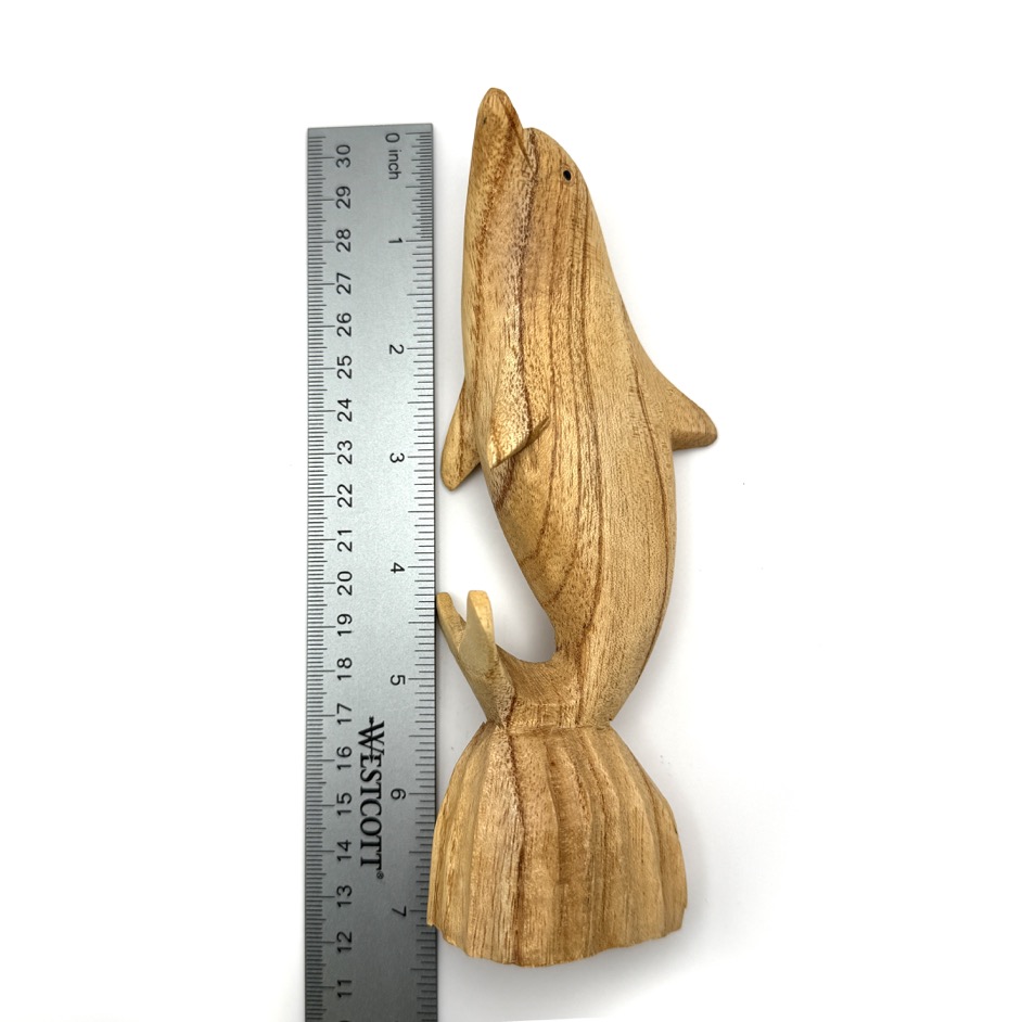 Wooden Dolphin Sculpture - Image 6
