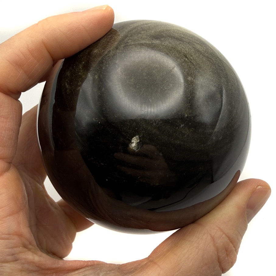 Golden Sheen Obsidian Sphere, 3.25" - Image 6
