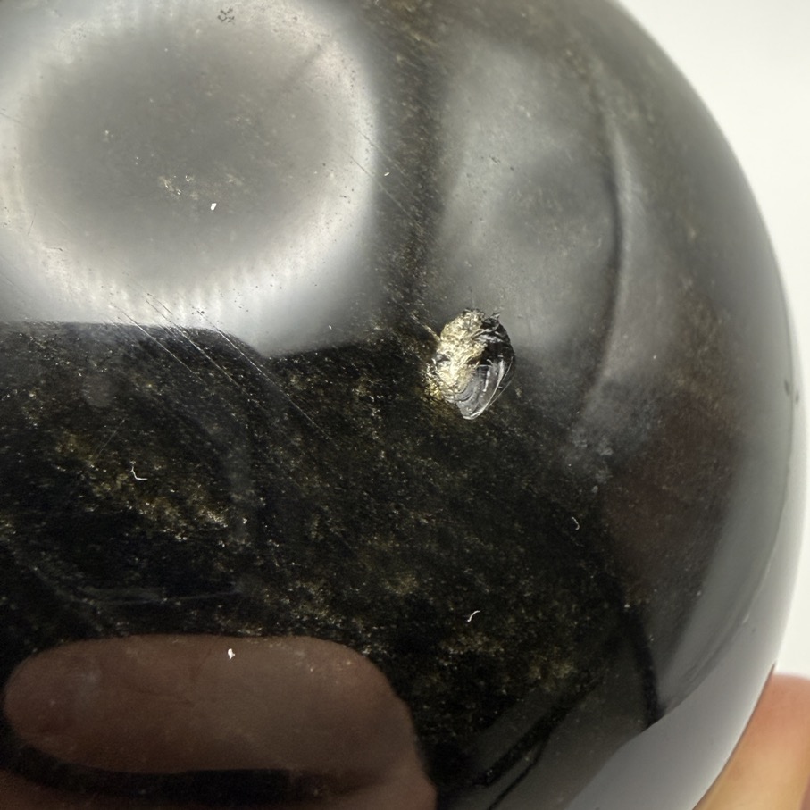 Golden Sheen Obsidian Sphere, 3.25" - Image 7