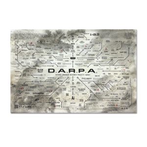 DARPA Map : Fluid Acrylic Painting, 2026