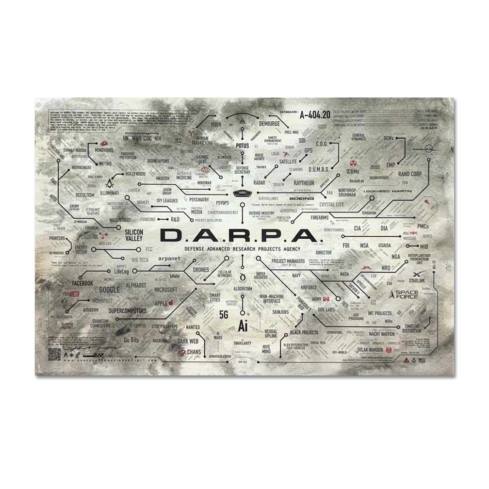 DARPA Map : Fluid Acrylic Painting, 2026