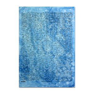 Q-WEB (Deep Blue): Fluid Acrylic Painting, 2026