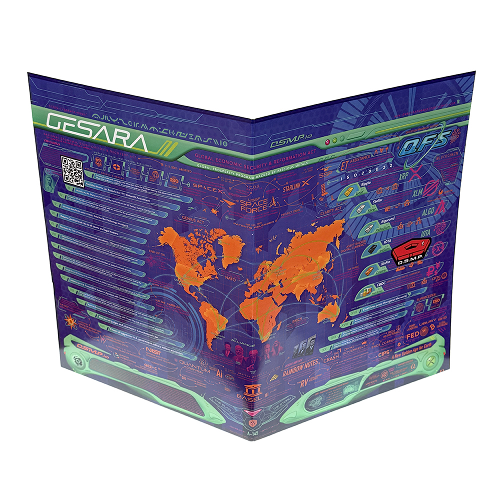 GESARA Map Pocket Folder 9" x 12" - Image 4