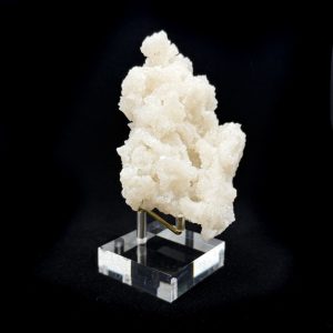 White Aragonite Cluster w Stand, Mexico