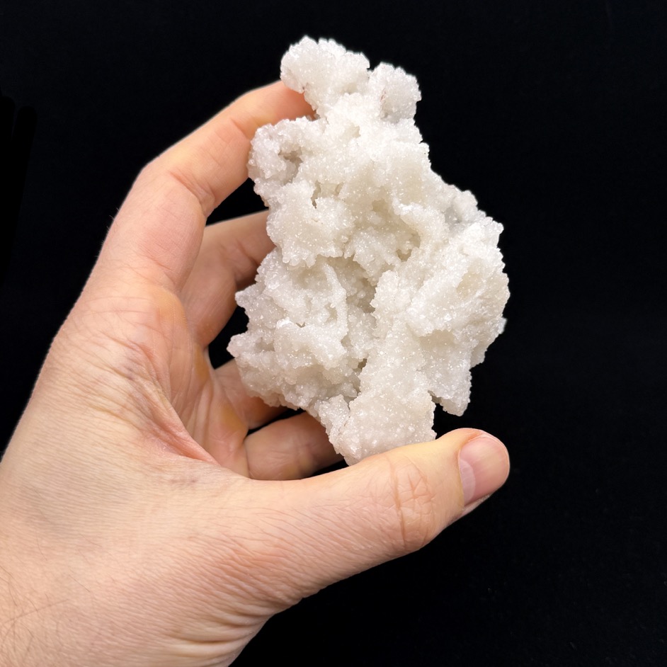 White Aragonite Cluster w Stand, Mexico - Image 5