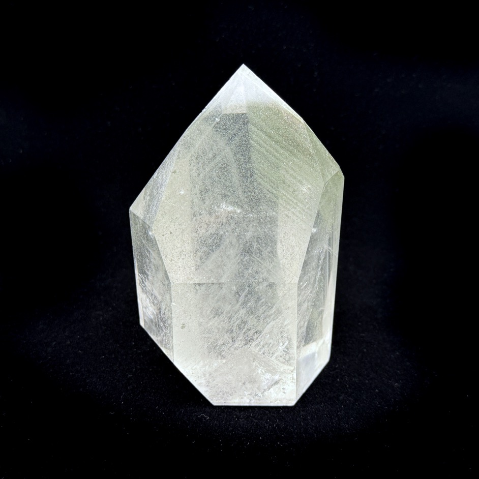 Chlorite Quartz Polished Point 4.75", Brazil
