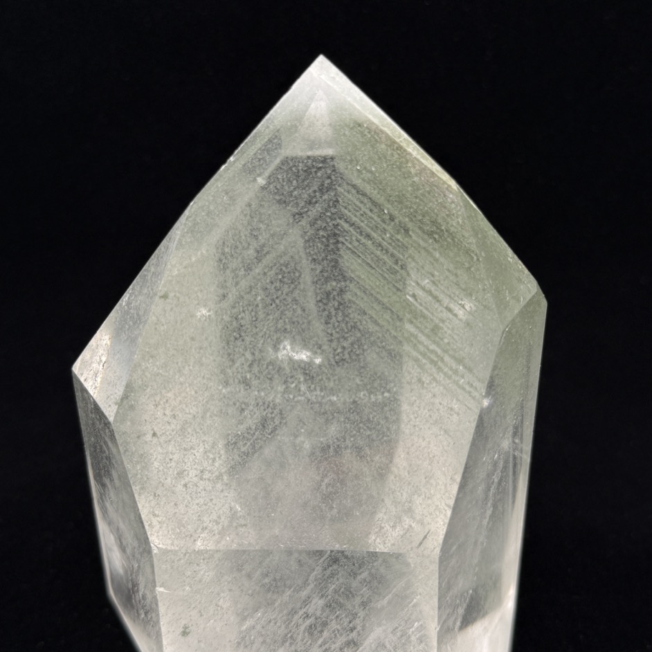 Chlorite Quartz Polished Point 4.75", Brazil - Image 5
