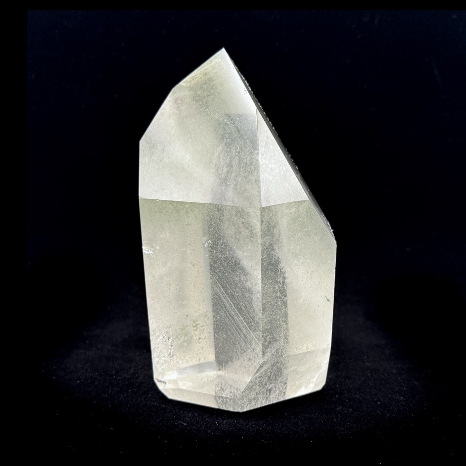 Chlorite Quartz Polished Point 4.75", Brazil - Image 2