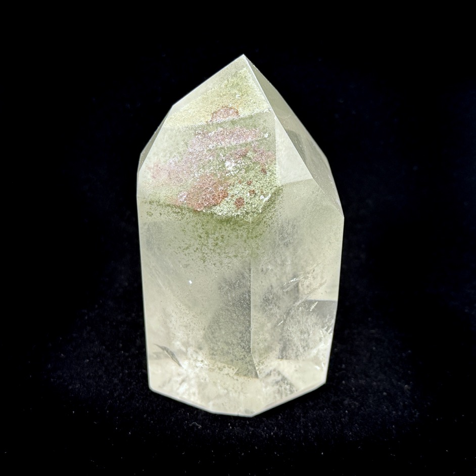 Chlorite Quartz Polished Point 4.75", Brazil - Image 3