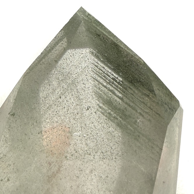 Chlorite Quartz Polished Point 4.75", Brazil - Image 4