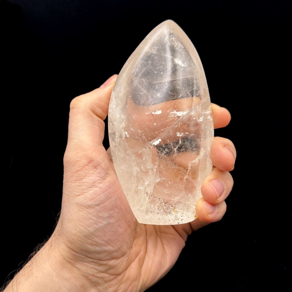 Quartz Polished Flame Point 5", Brazil - Image 6