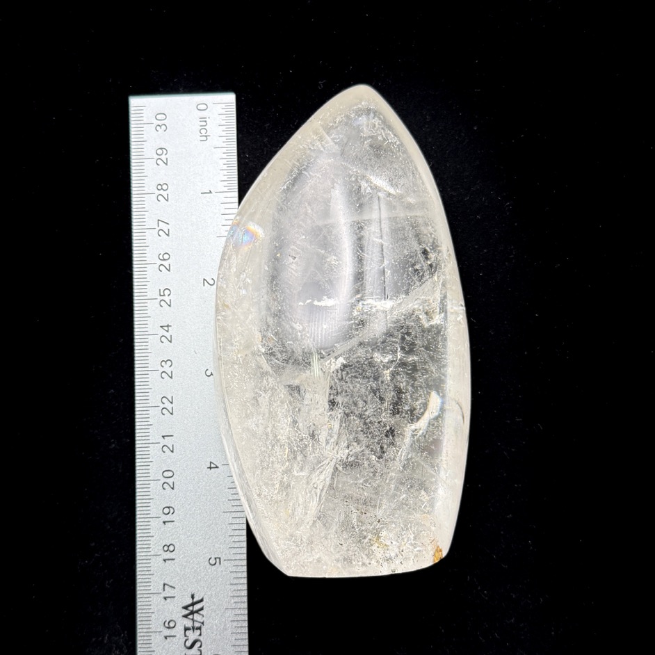 Quartz Polished Flame Point 5", Brazil - Image 7