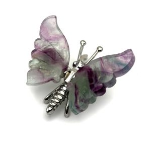 Fluorite Butterfly Sculpture, 3.25"