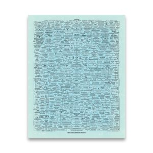 Q-Web Poster (Blue) 22 x 28", 1st ed.