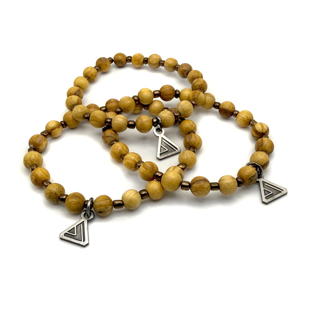 Palo Santo & Bronze Bracelet with Lightcode - Image 4
