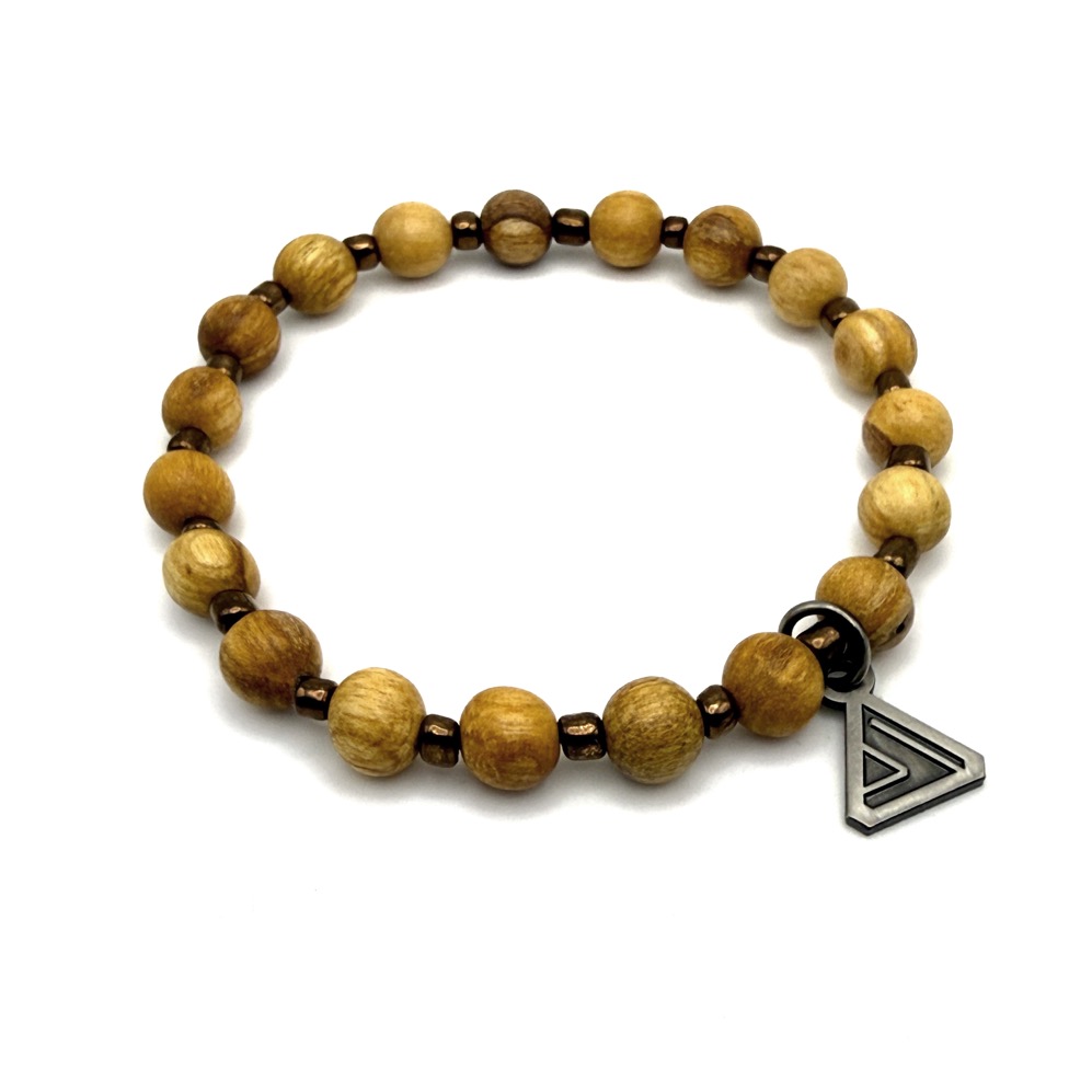 Palo Santo & Bronze Bracelet with Lightcode - Image 6