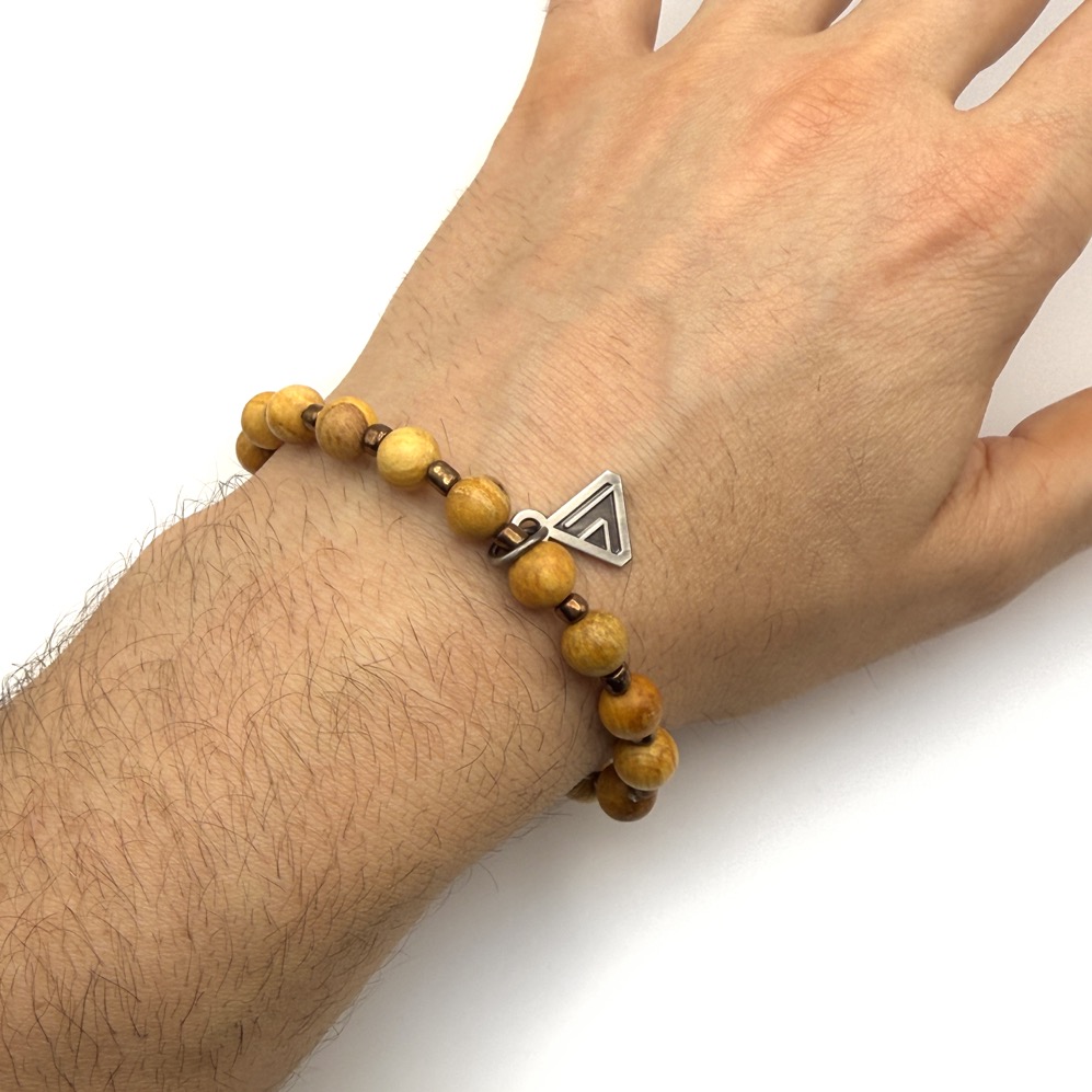 Palo Santo & Bronze Bracelet with Lightcode - Image 2