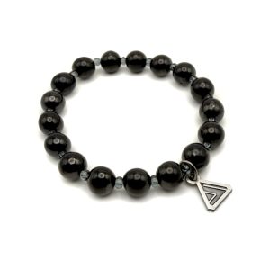 Shungite & Czech Glass Lightcode Bracelet