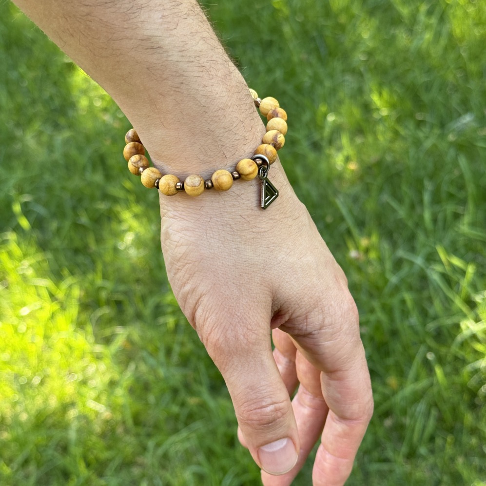 Palo Santo & Bronze Bracelet with Lightcode - Image 5