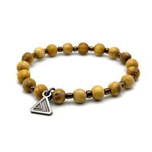 Palo Santo & Bronze Bracelet with Lightcode